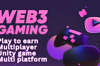 build web3 game, nft p2e blockchain unity game, 3d crypto game for all platform