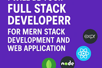 do mern stack development for your web application