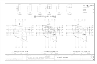 do 2d cad drawing for residential and commercial building