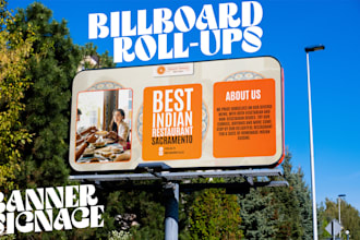 design professional roll up banners, billboards, and signage