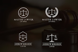 design professional modern attorney legal lawyer or law firm logo