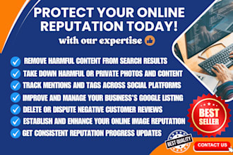 remove bad links and manage your online reputation professionally
