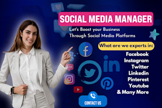 be your social media manager and personal assistant