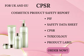 create a cpsr cosmetic product safety report for eu and UK compliance