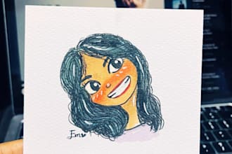 draw unique style cartoons and children book covers