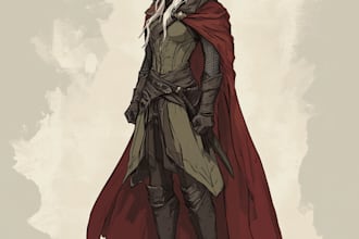 create a dnd art and d and d character for you