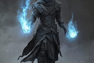 draw d and d character commissions, illustration