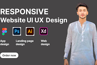 do figma website design, landing page design