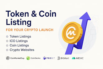 fast track your token listing coin market cap, coin gecko, binance