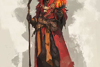 create high quality dnd character art and fantasy character