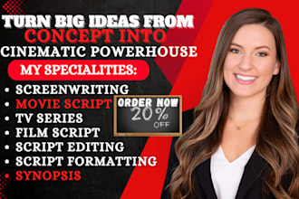 write scriptbuster screenplay movie script film script synopsis script editing