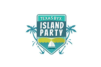 design consulting greatest texas island party logo