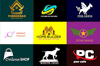 do 3d modren,minimalist, latter, business luxury logo design