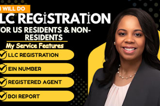 register your US llc handle boi report and ein for residents or non residents