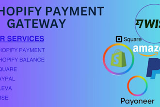 integrate shopify payment gateway setup in to you various st