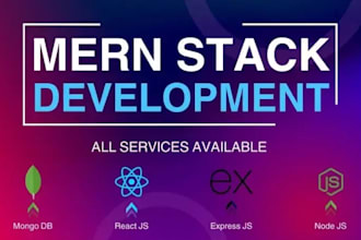 do full stack website development as full stack developer, mern stack developer
