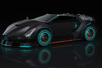 do spaceship model, amour model, car hard surface model