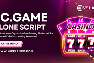 develop clone bc bet game, crash game, slot sport bet, crypto igaming website