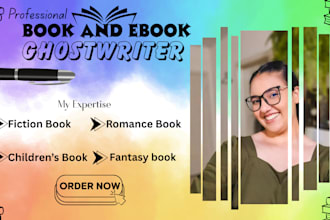 ghostwrite 30k words romance young adult thriller science fiction childrens book