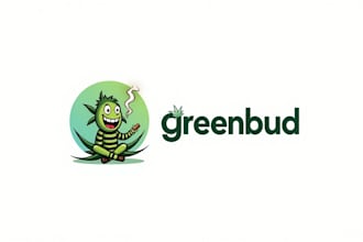 do awesome weed mascot logo design smoking leaf marijuana cartoon