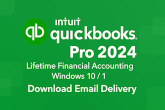 provide quickbooks pro lifetime license for windows and mac