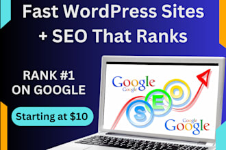 build a fast wordpress site and rank it with SEO