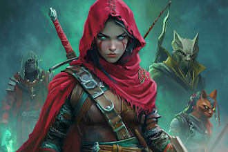make a dnd and d and d character art illustration for you