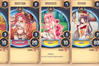 do unique card game design,card illustration,tcg,ccg,rpg,mtg card template