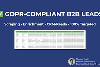 deliver gdpr compliant b2b leads list