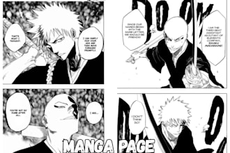 draw anime manga panel comic strip manga page manga storyboard comic book art