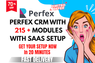 setup perfex crm with 220 saas modules within 20 minutes