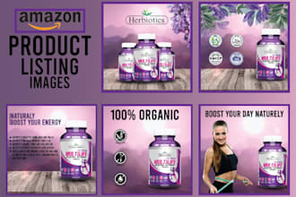 design amazon product images and  infographics