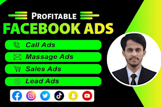 run high ROI facebook ads for leads, calls and sales, meta ads expert