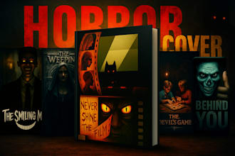 design horror mystery book, ebook or KDP covers in 1 day
