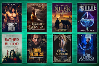 make modern book cover, ebook cover, kindle book cover and KDP cover design
