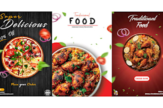 provide you the best quality food menu  and trifold design