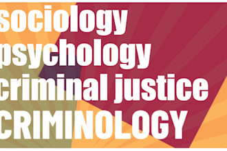 research on criminology sociology criminal justice psychology