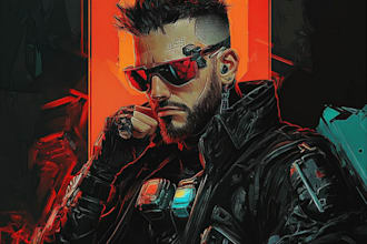 design fantasy and cyberpunk character