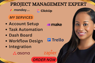 setup monday com automation and integration clickup asana trello monday crm