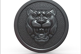 design 3d logo sculpt, 3d emblem sculptor, pendant sumbol brand, 3d print,zbrush