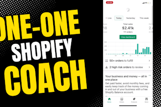 be your shopify mentor ecommerce store consultant and shopify dropshipping coach