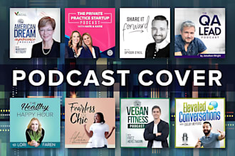 design professional podcast artwork podcast cover art podcast logo