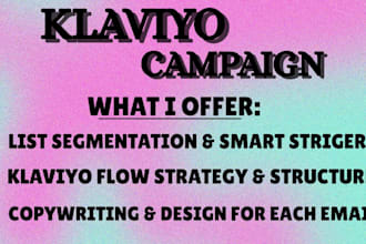 custom klaviyo email campaign design