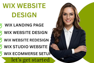 design, redesign, or build a stunning wix website with SEO and ecommerce