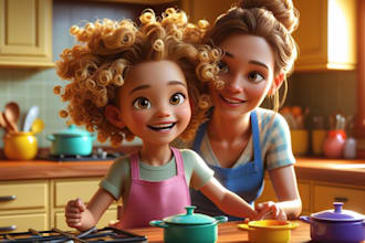 do african american children story book illustration and 3d children story book