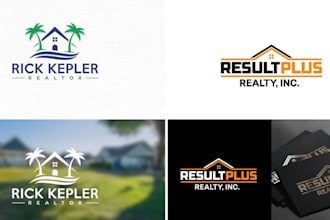 tidy real estate realtor construction and property logo