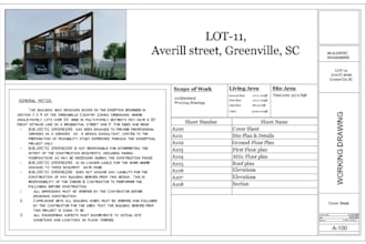 do detailed architectural drawings for city permit