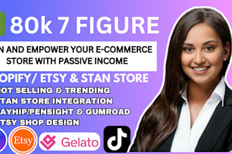 set up etsy shop, stan store, print on demand, tshirt design digital products