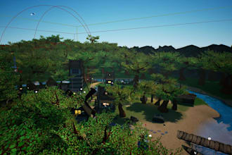 build a realistic 3d game level in unreal engine ue4 or ue5