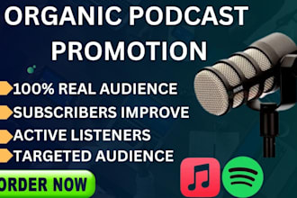 organic podcast promotion, increase your downloads and promote on all platforms